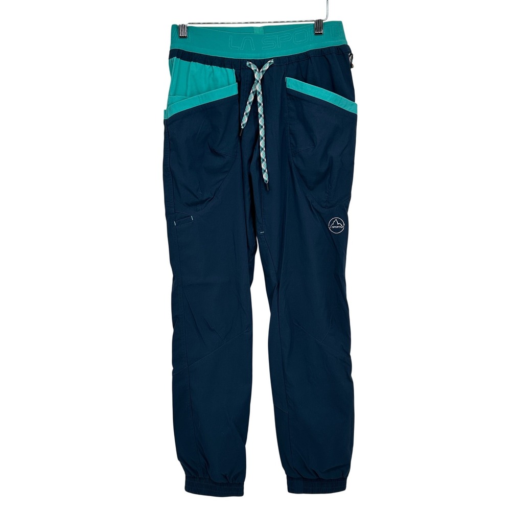 La Sportiva Mantra Pant Womens Medium Blue Climbing Hiking Bouldering Joggers M